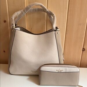 Kate Spade Leila Leather Colorblock Bag & Wallet Set